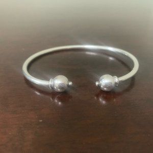 Eden Hand Arts Sterling Silver Double Ball Cuff Bracelet